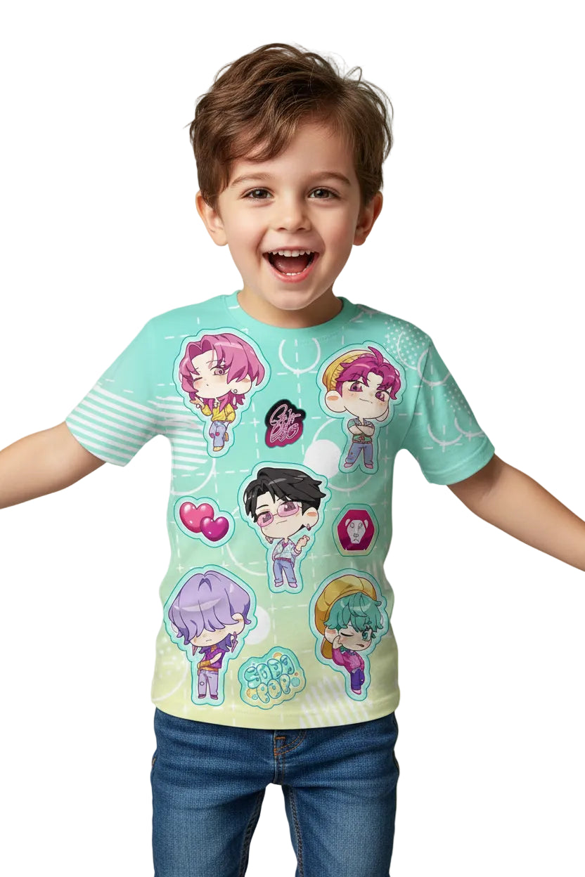 T-shirt Enfant Tigre Cartoon – Haut Mignon Été Garçon & Fille