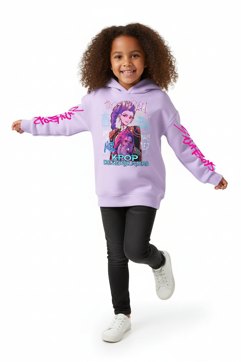 Sweat à Capuche Enfant Cartoon Fantasy K-pop Hunters – Haut Manches Longues Décontracté