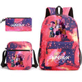 Set Sacs Scolaires Imprimés 3 Pièces – Sac à Dos + Sac Bandoulière + Trousse