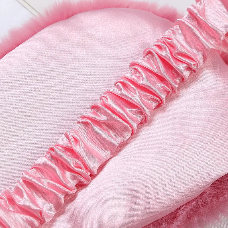 Masque de Sommeil Kawaii Peluche – Cache-Yeux Enfant & Adulte Doux et Confortable