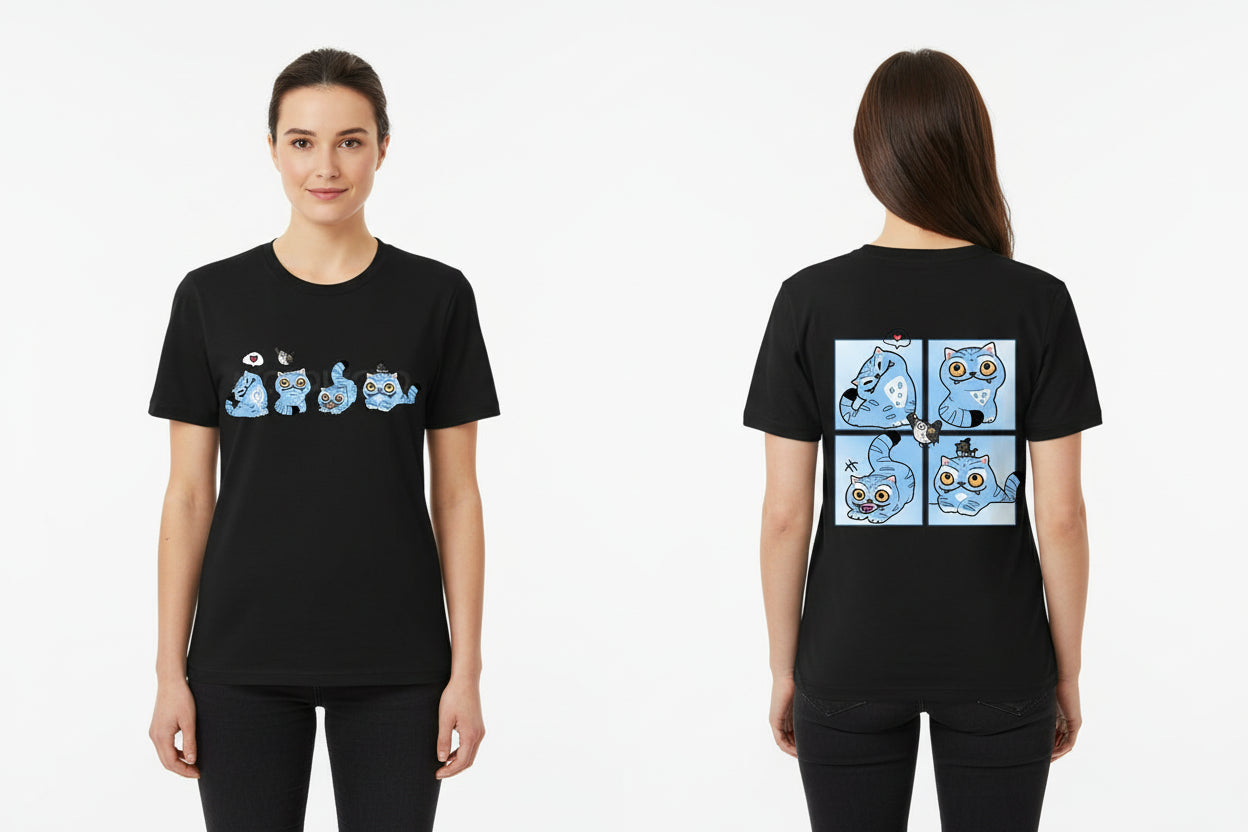 T-shirt Unisexe Tigre & Oiseau – Haut Graphique Été Grandes Tailles