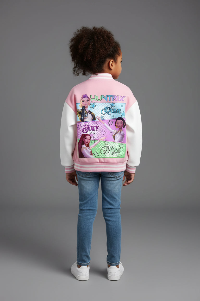 Veste Hoodie Enfant – Kpop Demon Hunters Style Baseball Cartoon