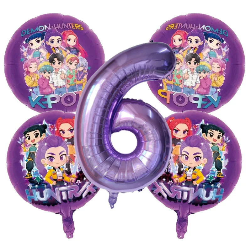 Kit Ballons Anniversaire Enfant – Ballons Chiffres Aluminium & Décoration Fête