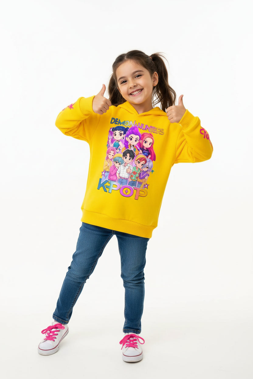 Sweat à Capuche Enfant Léger – Style Cartoon Fantasy K-pop Mi-saison