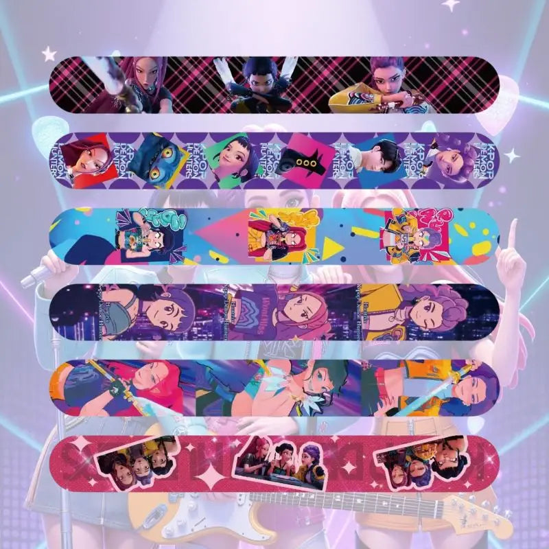 Lot de 12 Bracelets Slap Enfant – Bracelets Fun Anti-Stress Cadeaux Fête