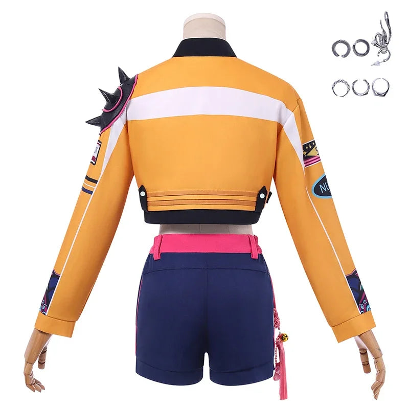 Déguisement Cosplay Chanteuse Fantasy K-pop – Ensemble Femme & Fille avec Perruque