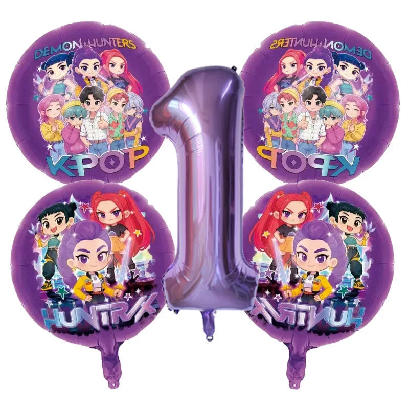 Kit Ballons Anniversaire Enfant – Ballons Chiffres Aluminium & Décoration Fête