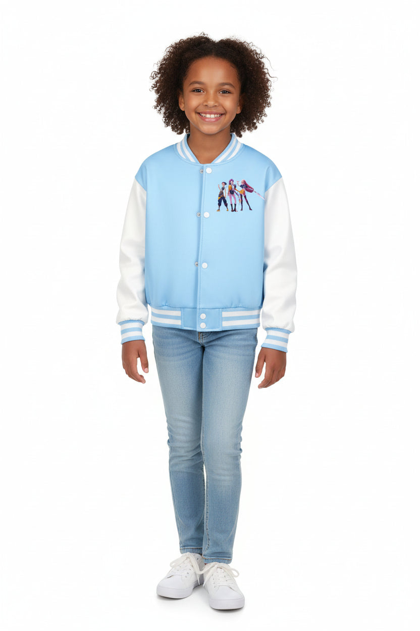 Veste Enfant Style Baseball Cartoon Fantasy K-pop Hunters – Blouson Décontracté Tendance