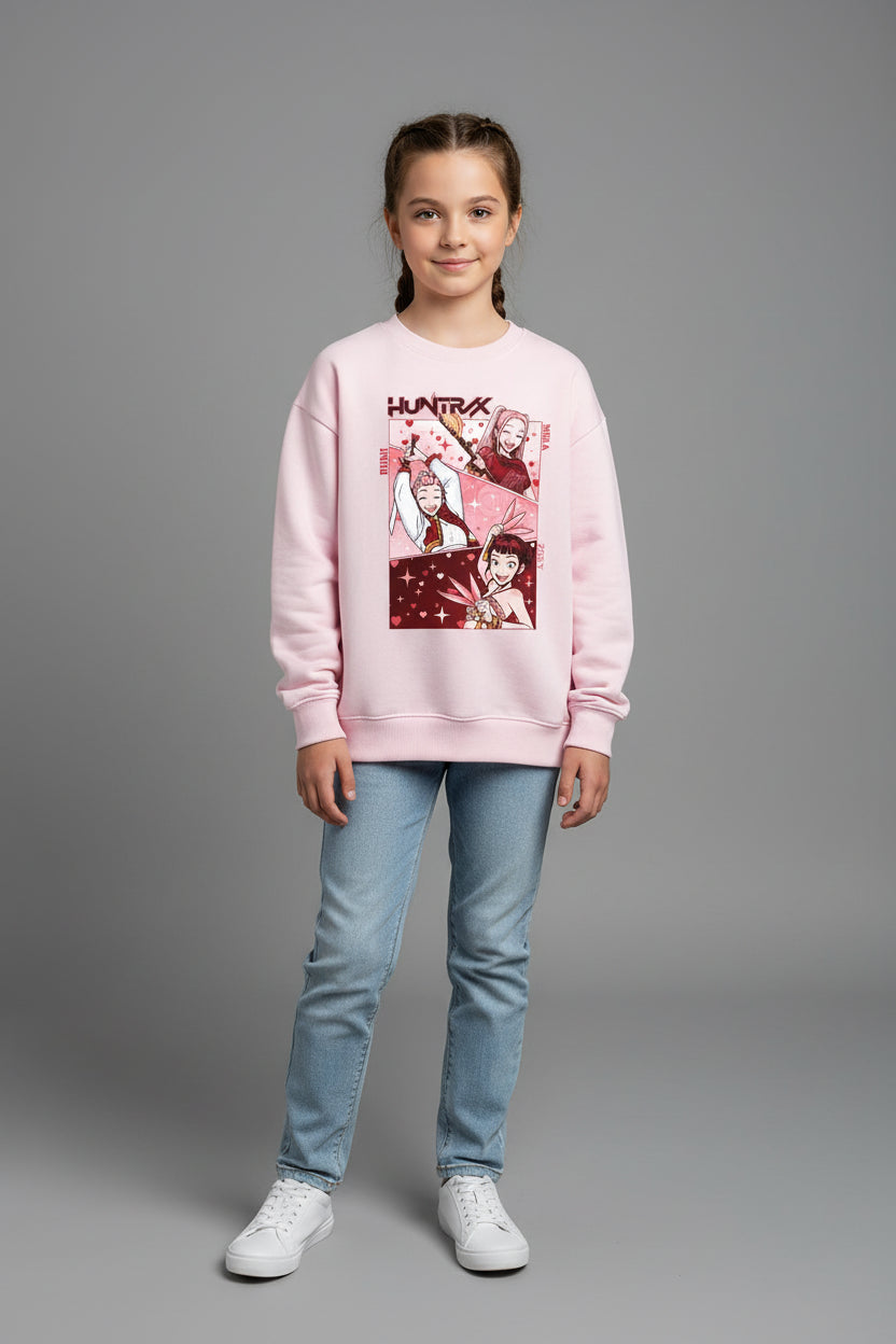 Sweatshirt Fille Printemps – Kpop Demon Hunters Manches Longues Cartoon