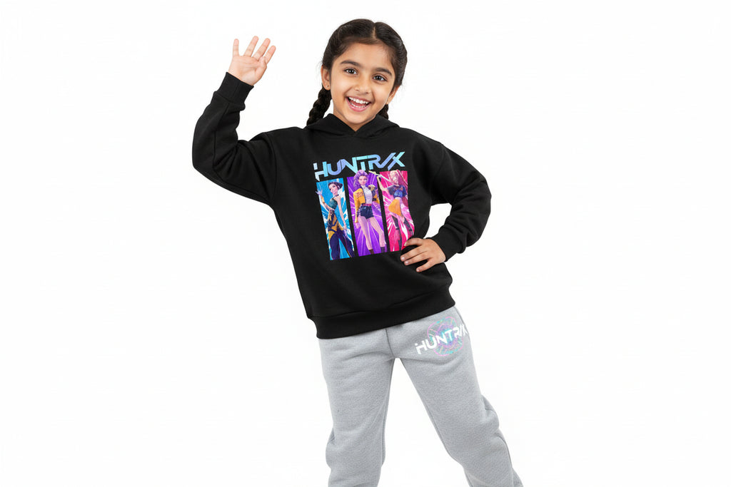 Ensemble Fille Enfant Sweat à Capuche – Tenue Cartoon Fantasy K-pop Décontractée