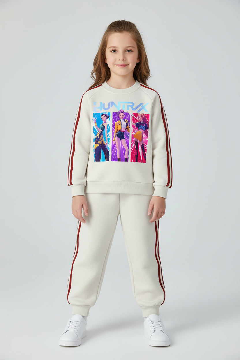 Ensemble Enfant Printemps – Kpop Demon Hunters 2 Pièces Sweatshirt Cartoon