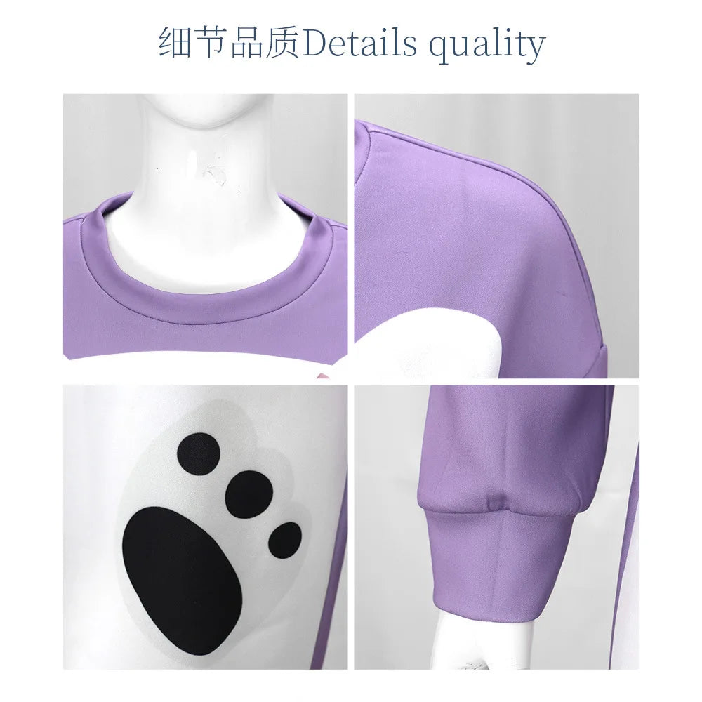 Pyjama Costume Ours Violet Enfant – Tenue Cosplay Fun pour Fête & Carnaval