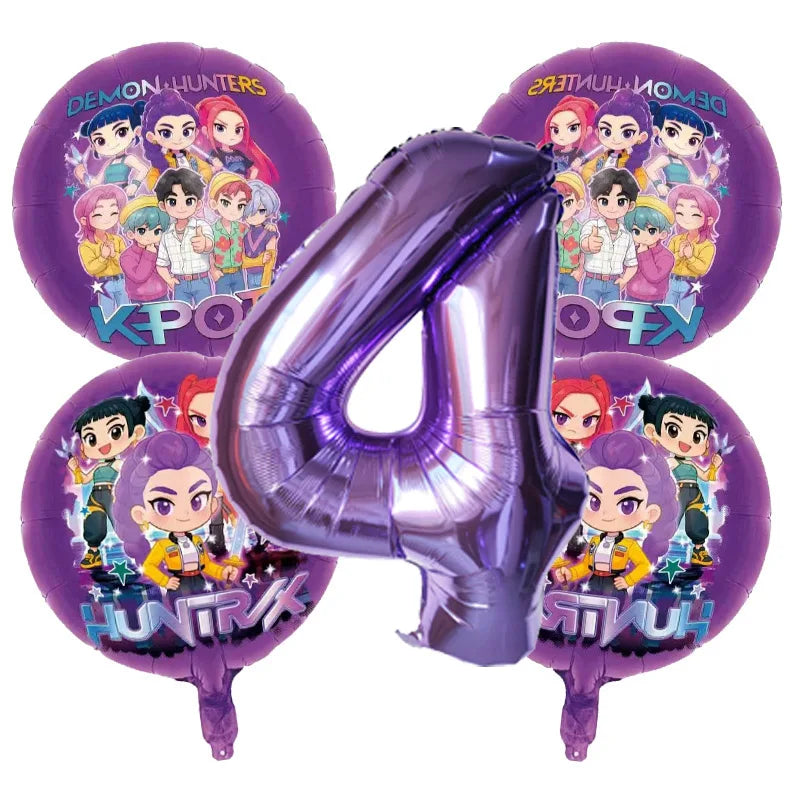 Kit Ballons Anniversaire Enfant – Ballons Chiffres Aluminium & Décoration Fête