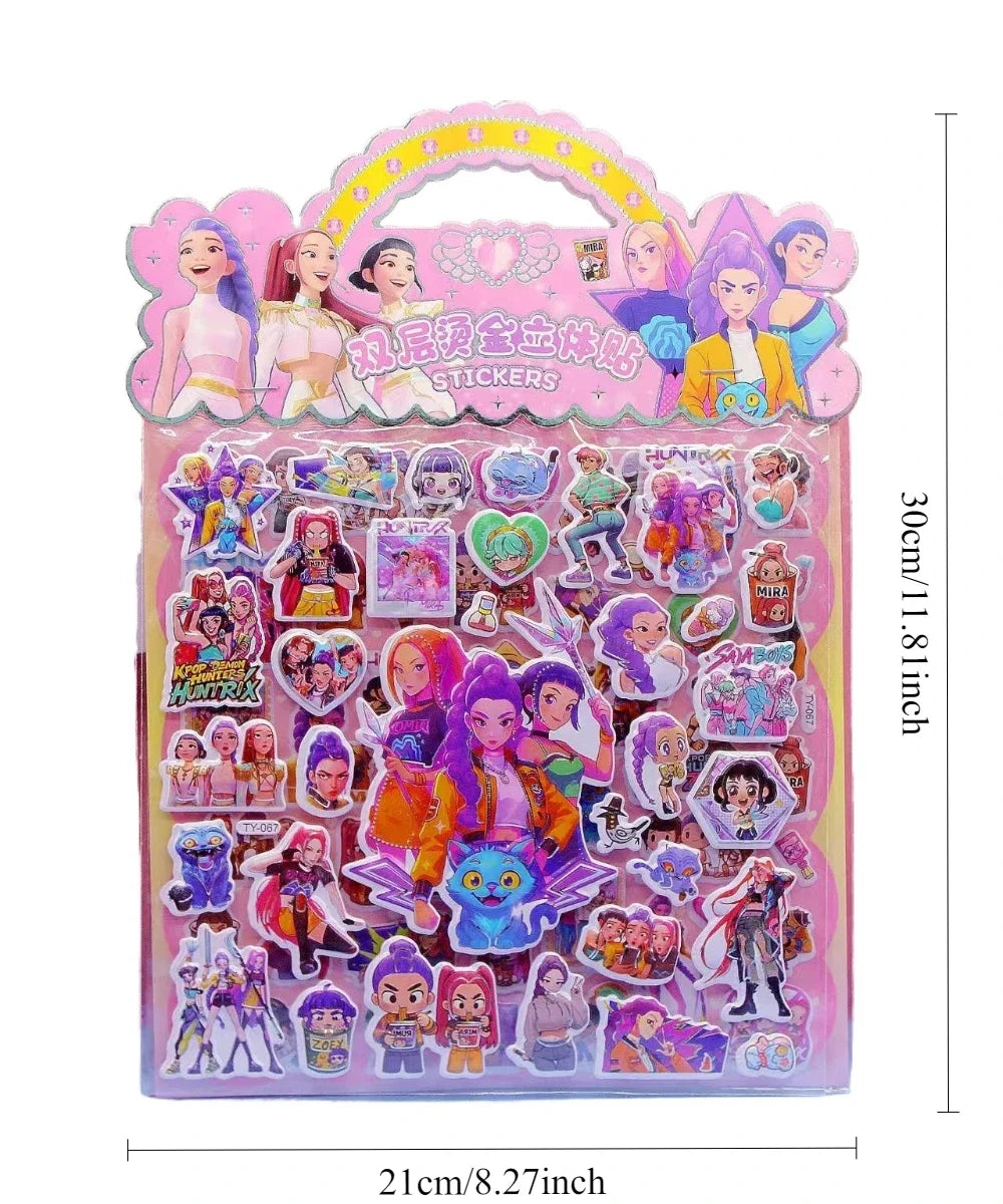 Stickers 3D Waterproof Enfant – Lot de 1, 3 ou 6 Autocollants Décoratifs DIY