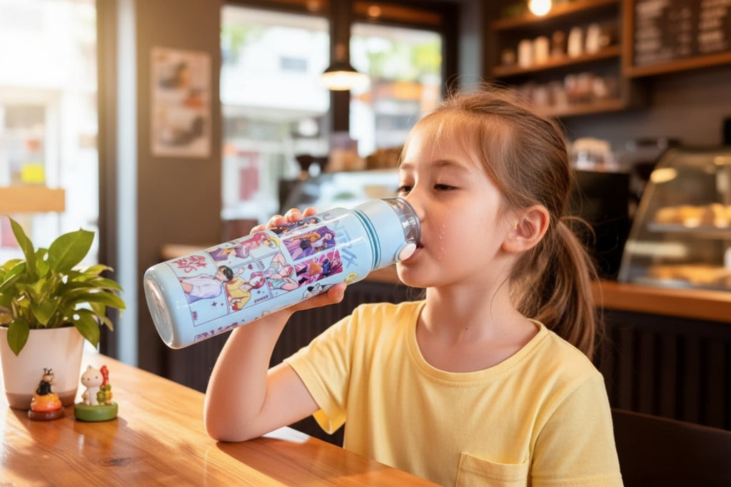 Gourde Kawaii Enfant Grande Capacité – Bouteille Eau Cartoon Portable Été & Sport