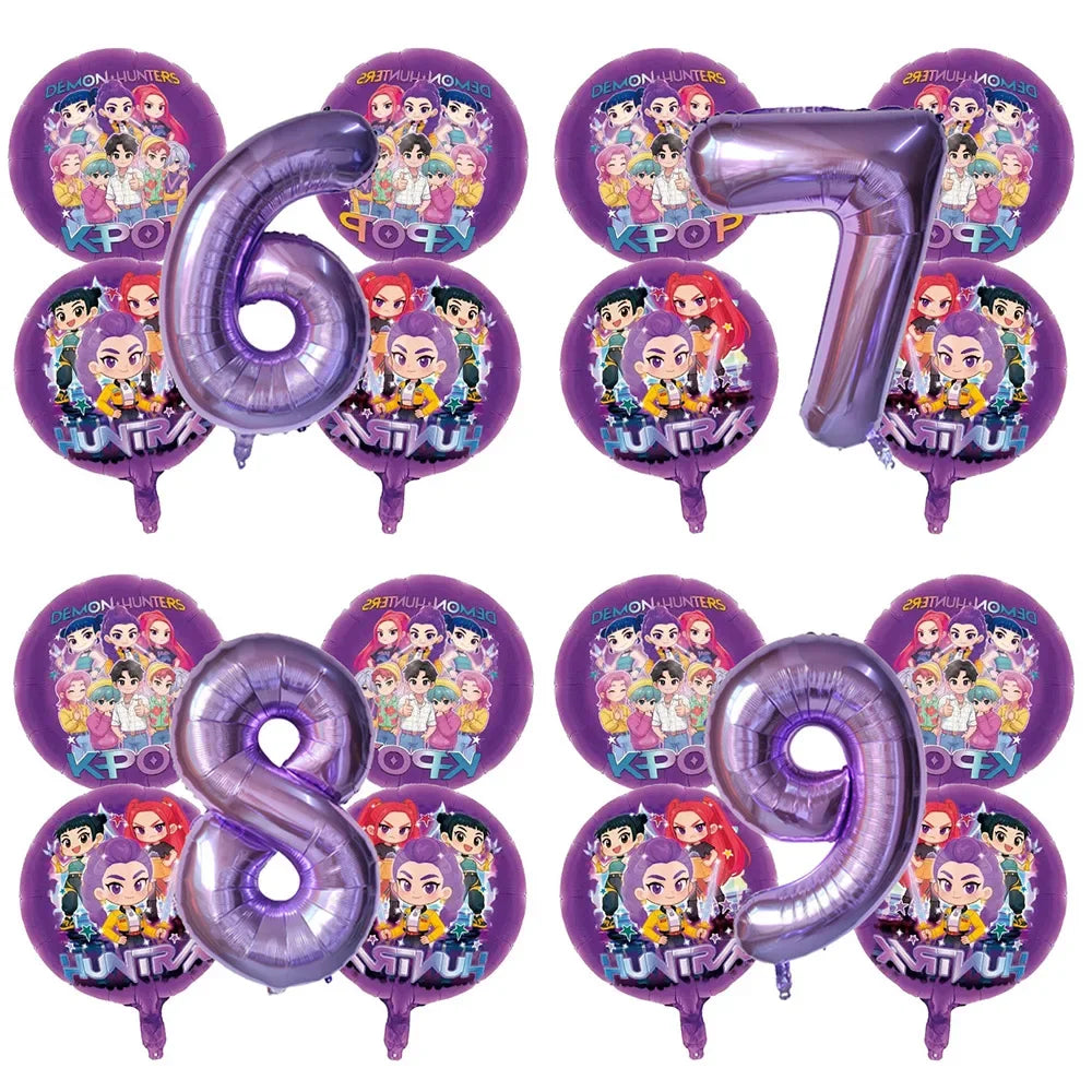 Kit Ballons Anniversaire Enfant – Ballons Chiffres Aluminium & Décoration Fête