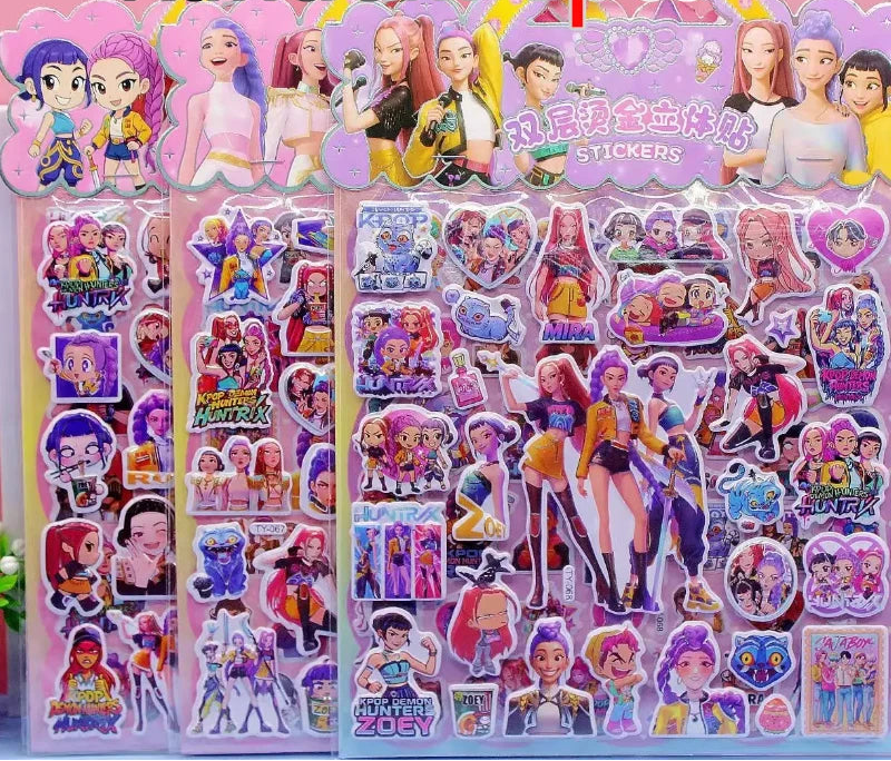 Stickers 3D Waterproof Enfant – Lot de 1, 3 ou 6 Autocollants Décoratifs DIY