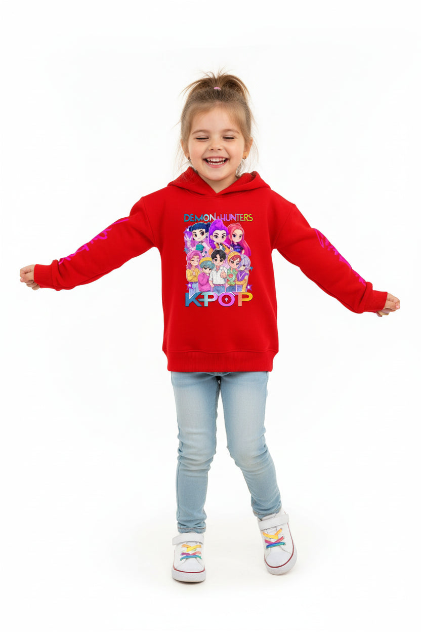 Sweat à Capuche Enfant Léger – Style Cartoon Fantasy K-pop Mi-saison