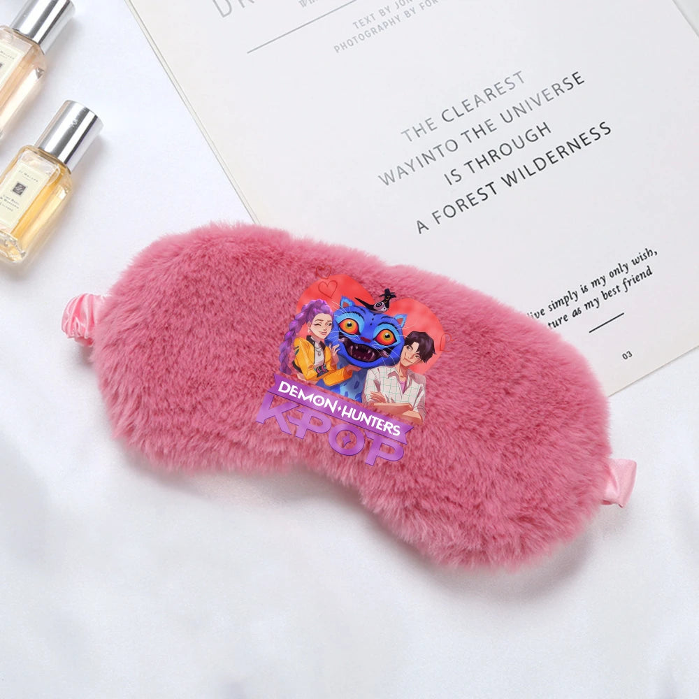 Masque de Sommeil Kawaii Peluche – Cache-Yeux Enfant & Adulte Doux et Confortable