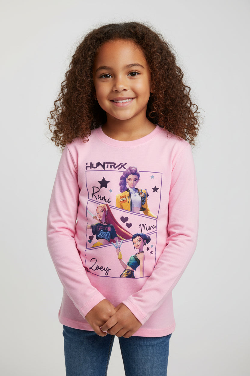 T-shirt Enfant Manches Longues Cartoon – Haut Casual Garçon & Fille Coupe Ample