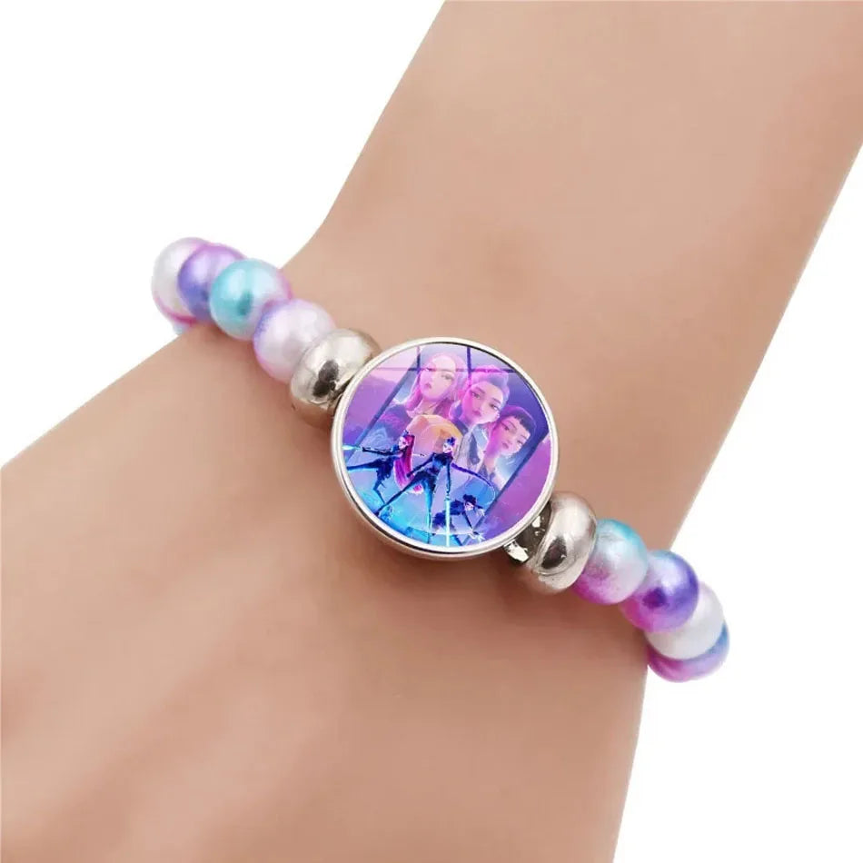Bracelet Perles en Verre Fait Main – Bijou Unisexe Style Pop Moderne