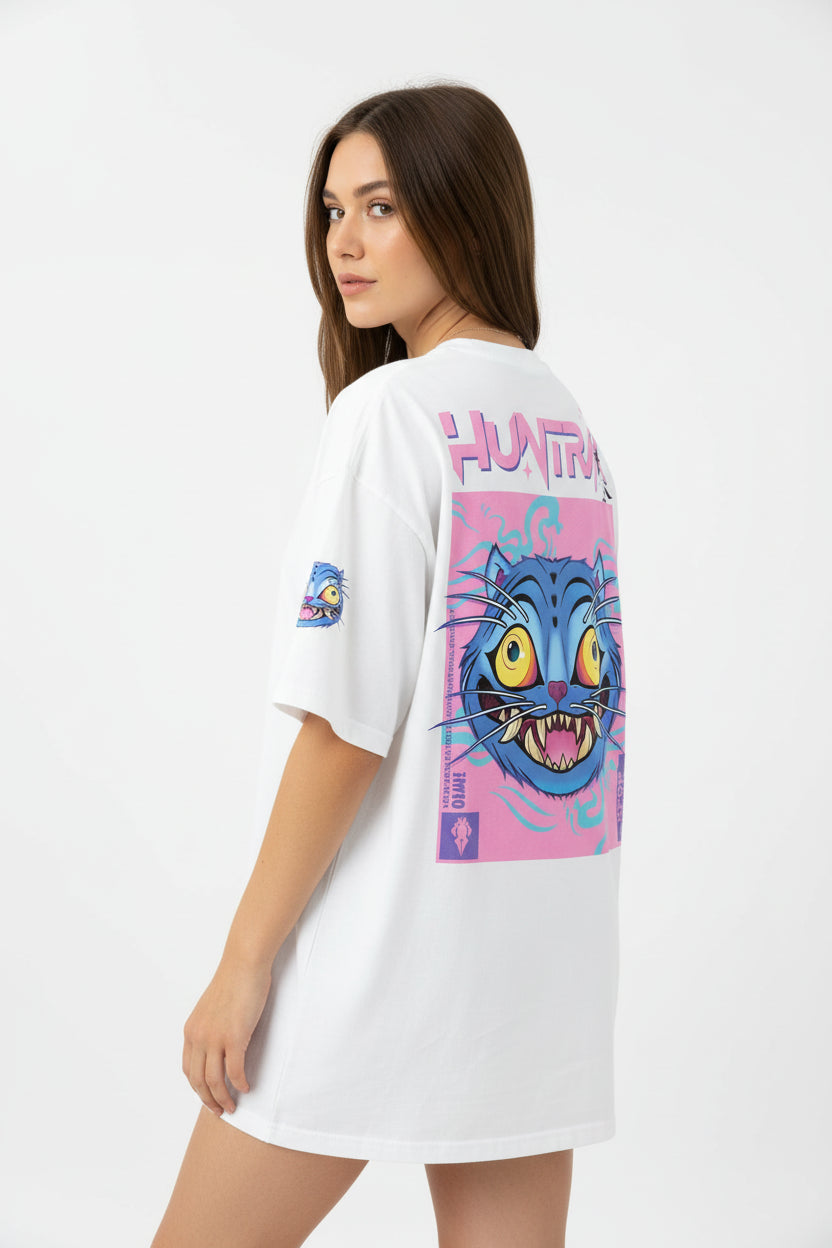 T-shirt Femme Coton Tigre & Oiseau – Haut Streetwear Estival Casual