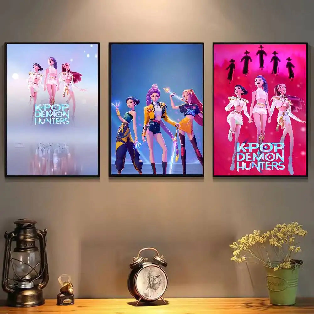 Poster Mural Style Anime Pop – Affiche Décorative Waterproof Esthétique