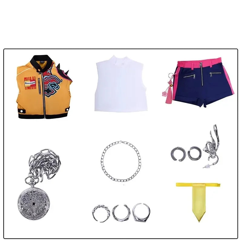 Déguisement Cosplay Fille Chanteuse Fantasy K-pop – Robe de Fête Enfant