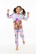 Pyjama Fille Enfant 2 Pièces – Haut Manches Longues et Pantalon Style Cartoon Fantasy K-pop