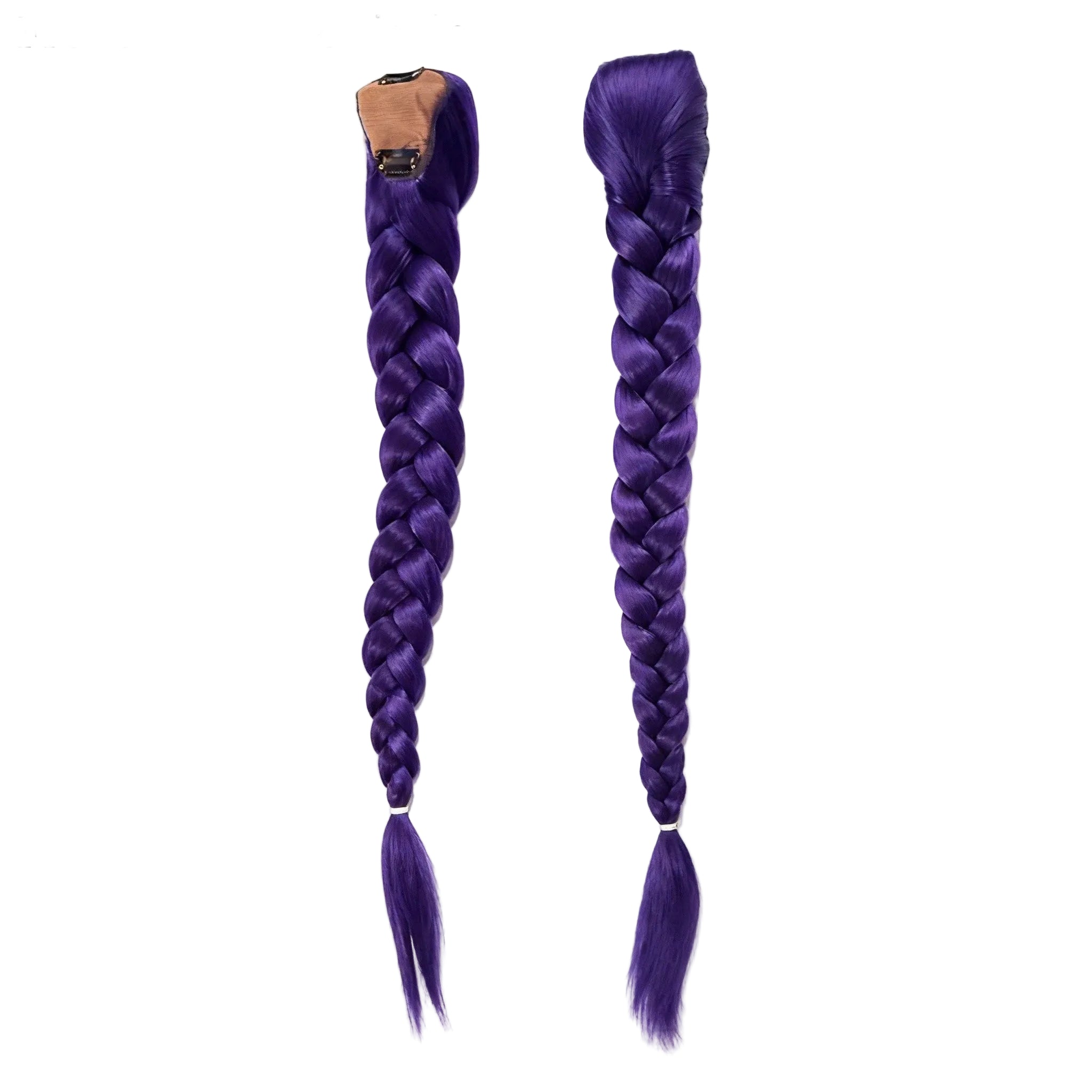 Extension Cheveux Enfant Violet Queue de Cheval Longue 66 cm – Mèche Synthétique avec Clips
