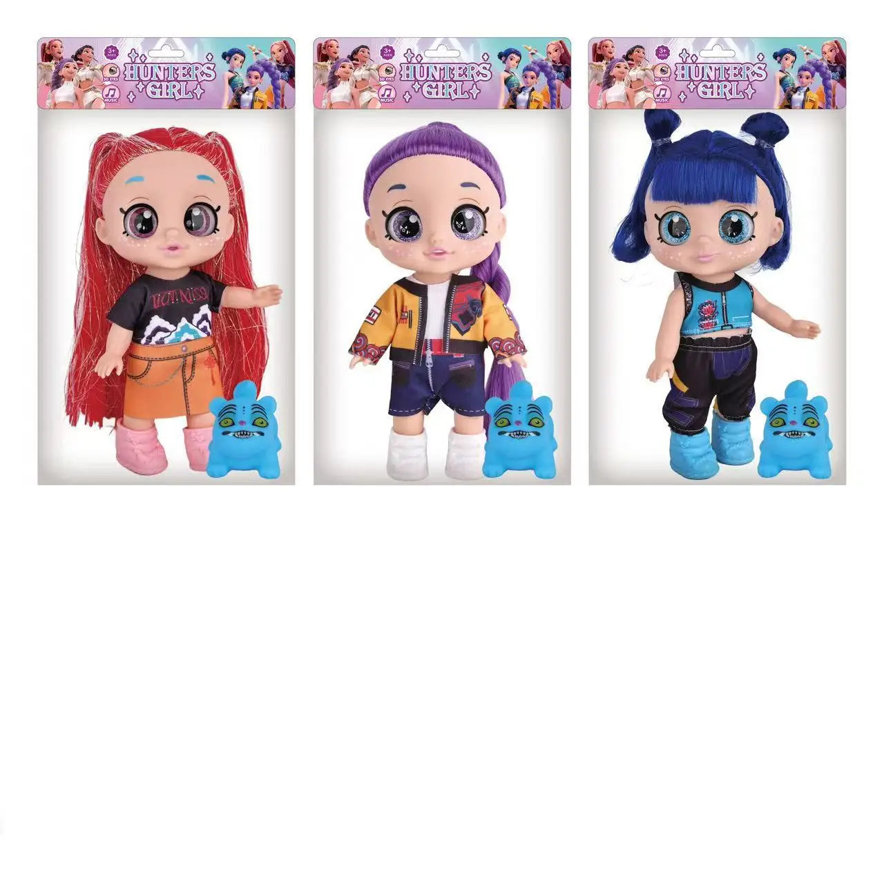 Poupée Style K-pop Hunters – Figurine Fantaisie Enfant Yeux 5D