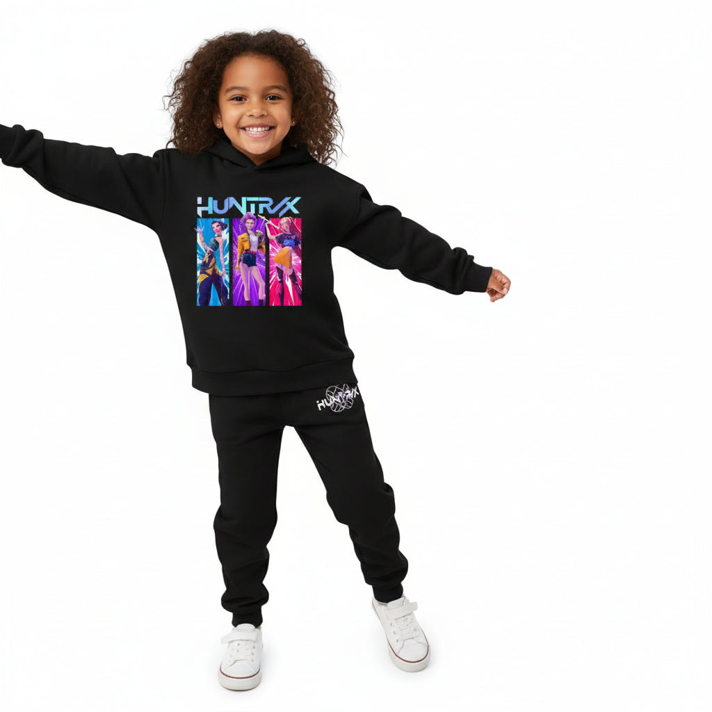 Ensemble Fille Enfant Sweat à Capuche – Tenue Cartoon Fantasy K-pop Décontractée