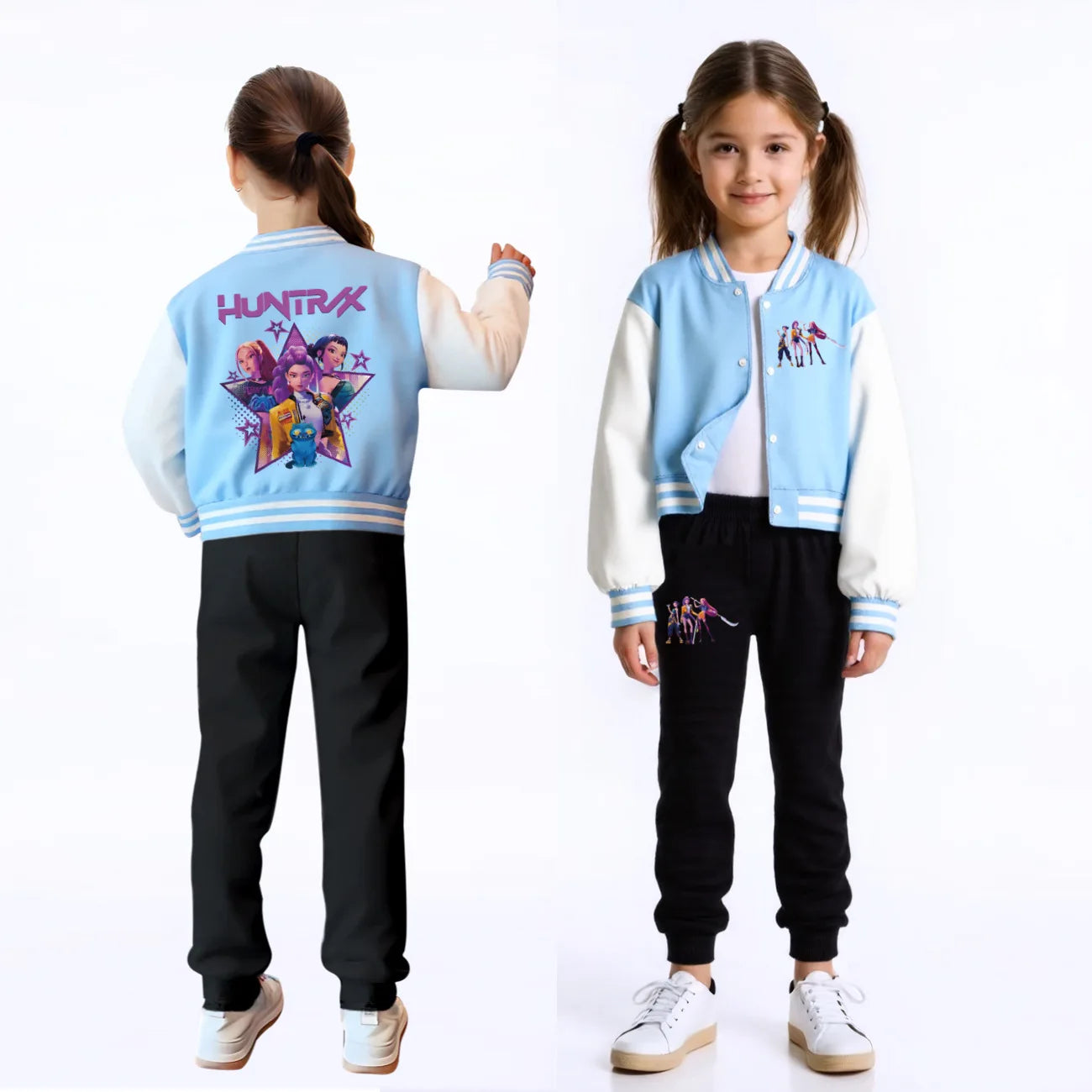 Veste Enfant Style Baseball Cartoon Fantasy K-pop Hunters – Blouson Décontracté Tendance