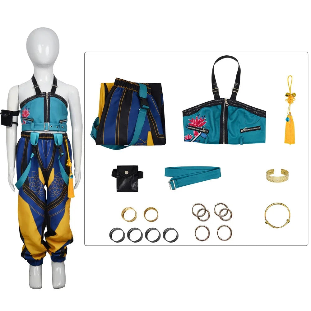 Déguisement Enfant Chasseuse Fantasy K-pop – Ensemble Roleplay Complet Fille