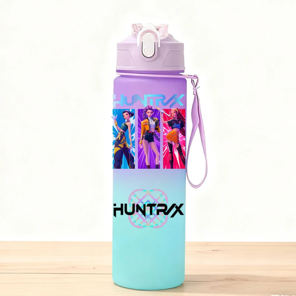 Gourde Sport Enfant Cartoon 750 ml – Bouteille Eau Portable avec Paille