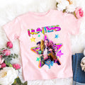 T-shirt Fille Coton Col Rond – Style Cartoon Fantasy K-pop Tendance