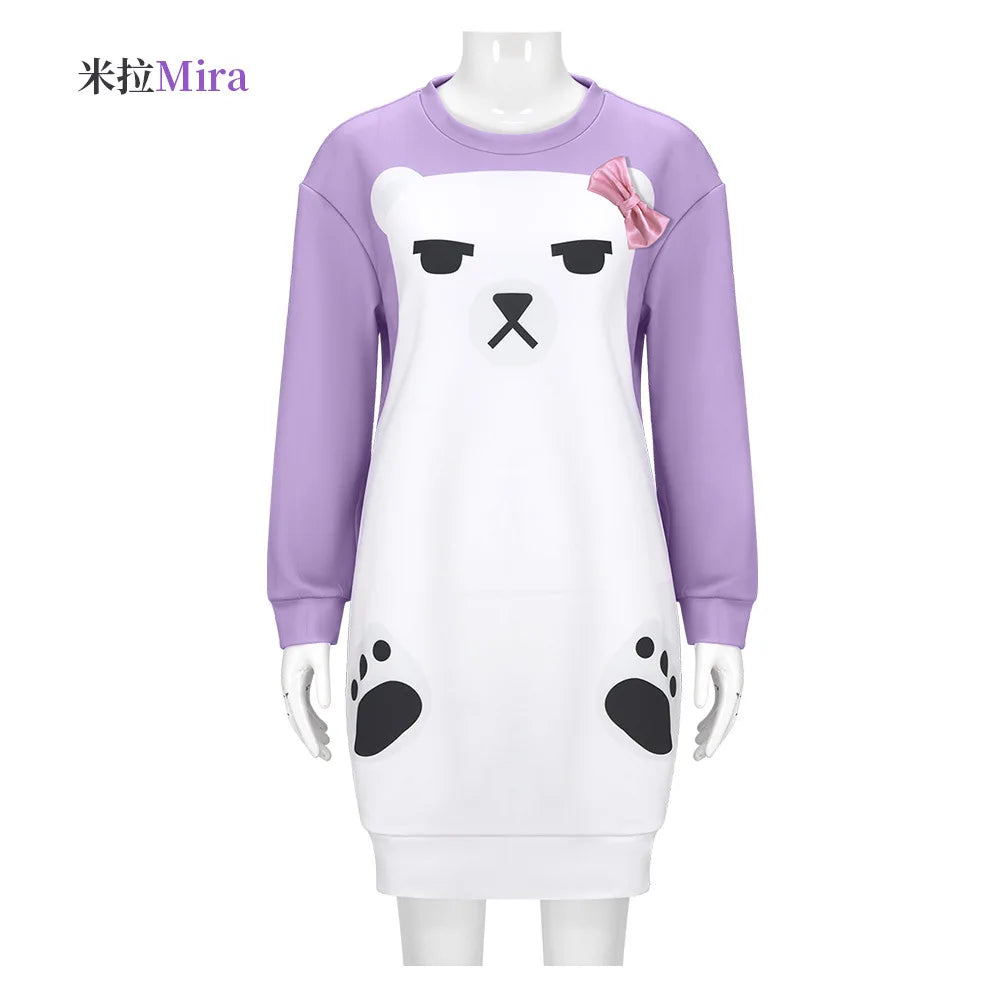 Pyjama Costume Ours Violet Enfant – Tenue Cosplay Fun pour Fête & Carnaval