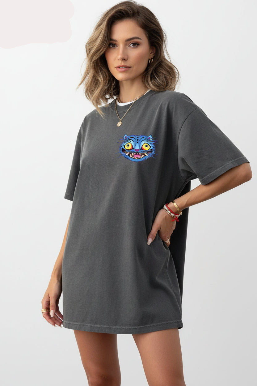 T-shirt Femme Coton Tigre & Oiseau – Haut Streetwear Estival Casual