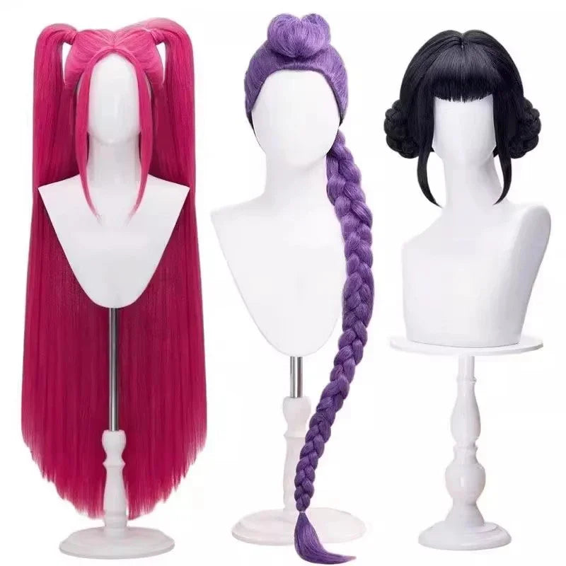 Déguisement Cosplay Chanteuse Fantasy K-pop Blanc – Ensemble Femme avec Perruque