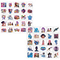 Pack Tatouages Temporaires Cartoon – Set 50 Autocollants Enfant pour Fêtes