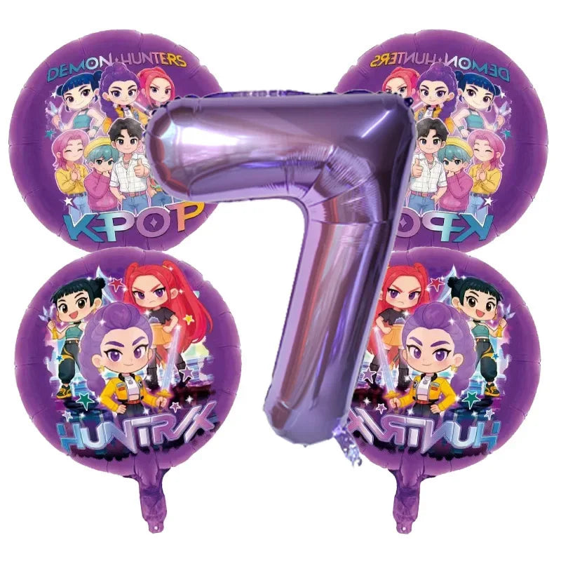 Kit Ballons Anniversaire Enfant – Ballons Chiffres Aluminium & Décoration Fête