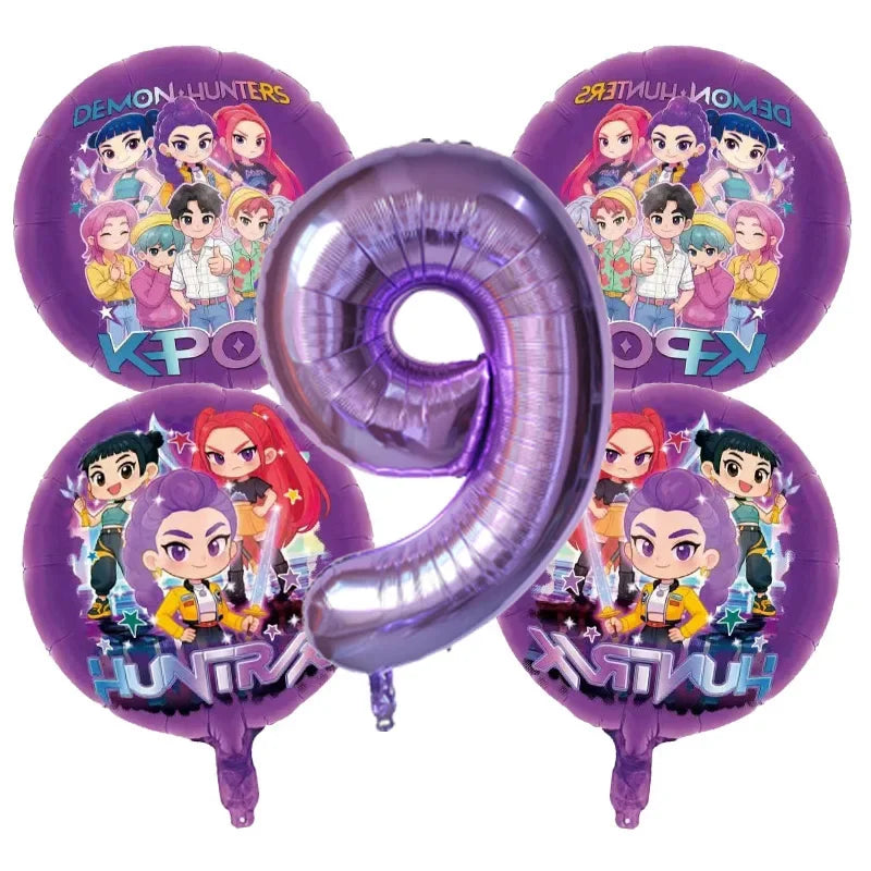 Kit Ballons Anniversaire Enfant – Ballons Chiffres Aluminium & Décoration Fête