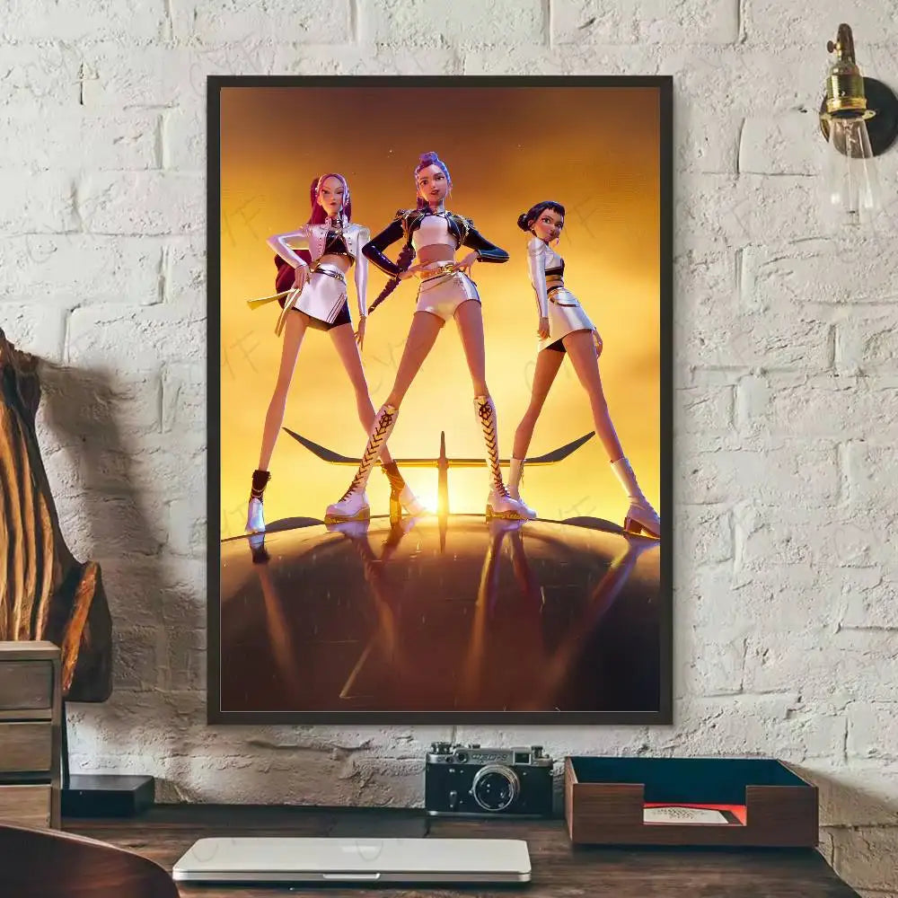 Poster Mural Style Anime Pop – Affiche Décorative Waterproof Esthétique