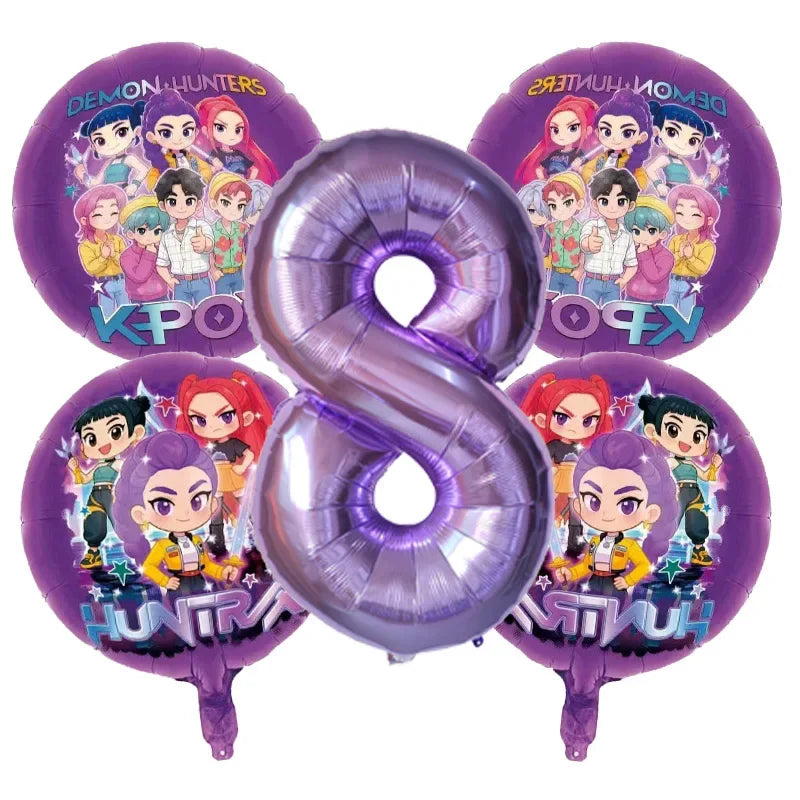 Kit Ballons Anniversaire Enfant – Ballons Chiffres Aluminium & Décoration Fête
