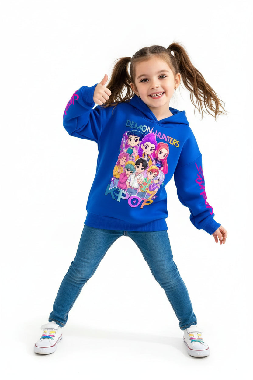 Sweat à Capuche Enfant Léger – Style Cartoon Fantasy K-pop Mi-saison