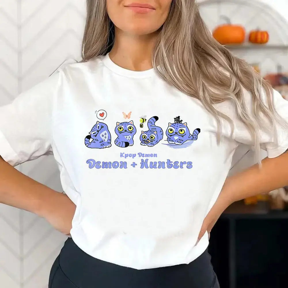 T-shirt Femme Streetwear – Style K-pop Fantasy Gothique et Urbain