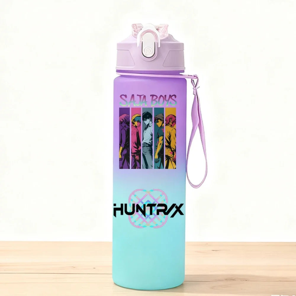 Gourde Sport Enfant Cartoon 750 ml – Bouteille Eau Portable avec Paille