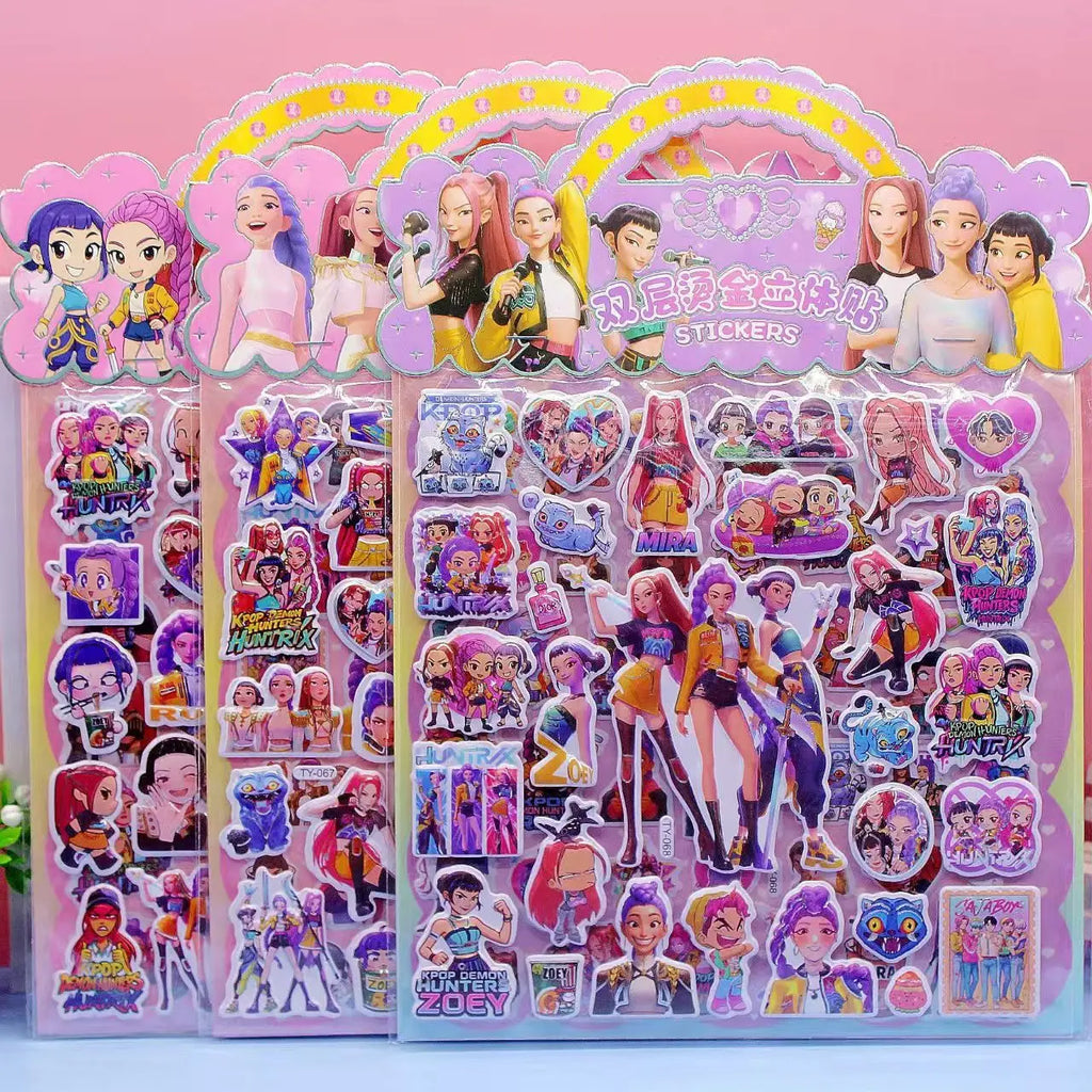 Stickers 3D Waterproof Enfant – Lot de 1, 3 ou 6 Autocollants Décoratifs DIY