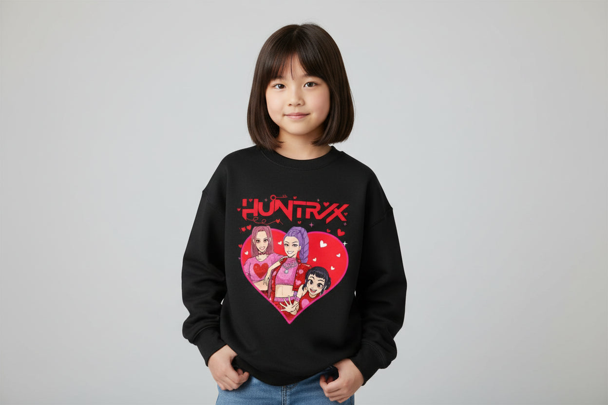Sweatshirt Fille Printemps – Kpop Demon Hunters Manches Longues Cartoon